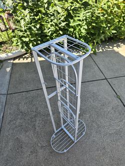 6 Tier Aluminum Plant Stand (white)