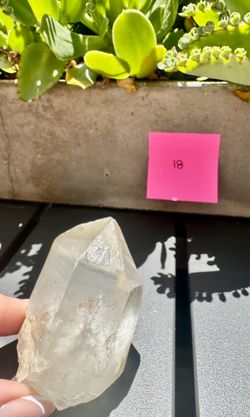 Clear quartz crystal