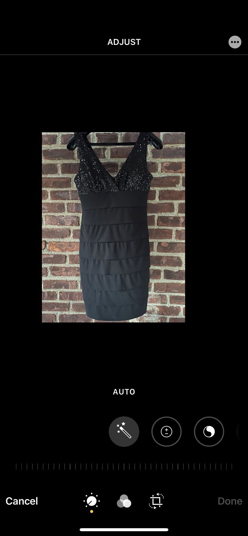 B Darlin Size 11/12 Black Halter Dress Sequin Design Elegant cocktail midi sexy