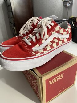 Red And White Checkered Vans 