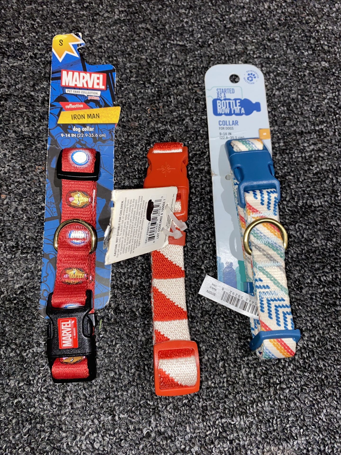 New Dog Collars Sz S Marvel Iron Man And Two Others
