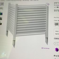 Casafield Vinyl Outdoor Decorative Fencing