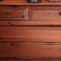  Antique Dresser With Mirror 