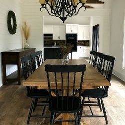 Custom Designed Farmhouse Dining Tables.