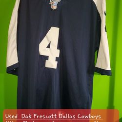 Used  Dak Prescott Dallas Cowboys 
Nike nfl players jersey name writen upside down  sizE xxl hbb1a 100s