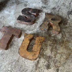Vintage Metal Letters