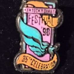 1990 Kentucky Derby Festival 35th Celebration Vintage Collectible Lapel Pin A-1