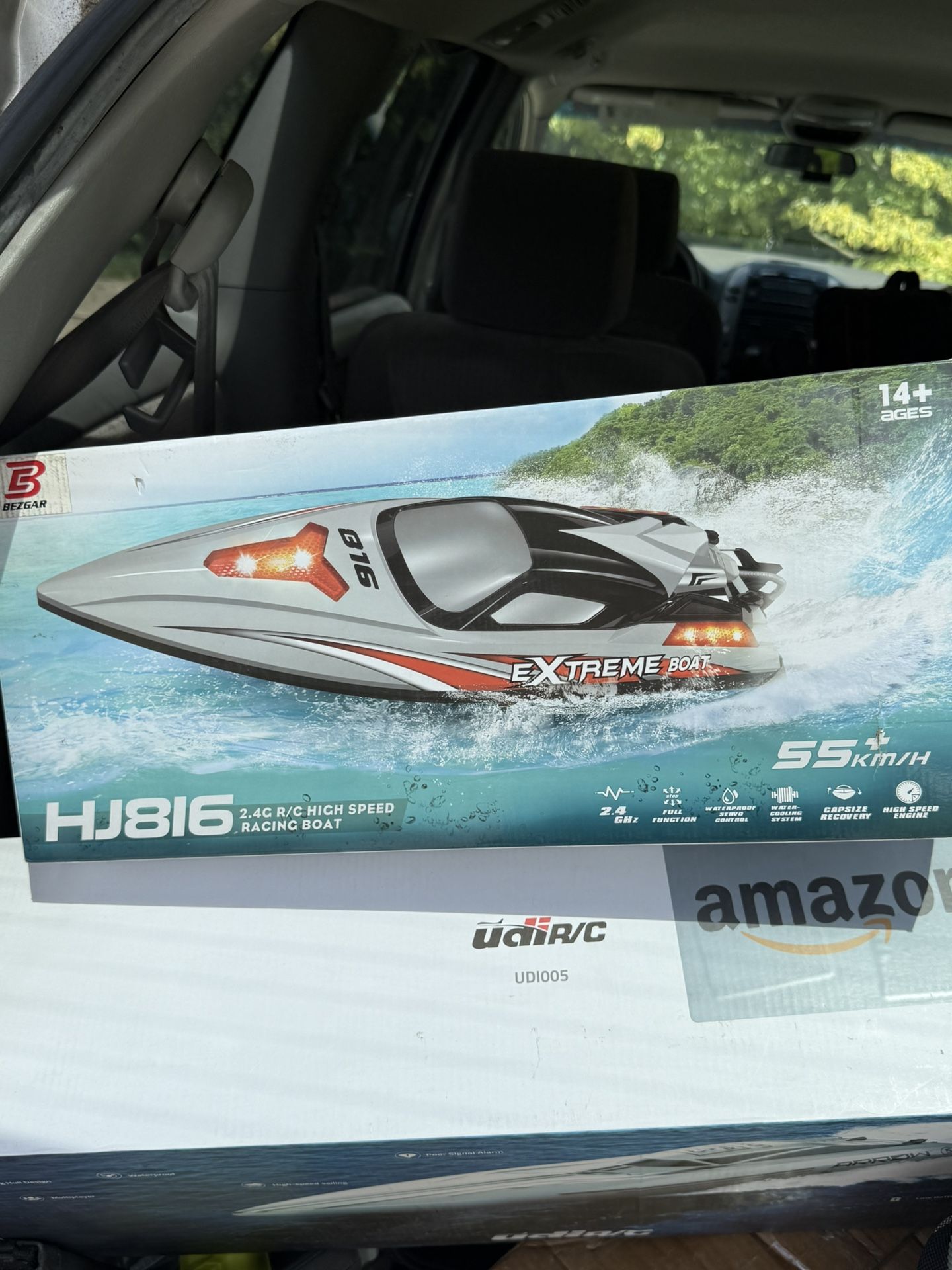 BEZGAR RC Boat 18" Big Brushless Remote Control Boat