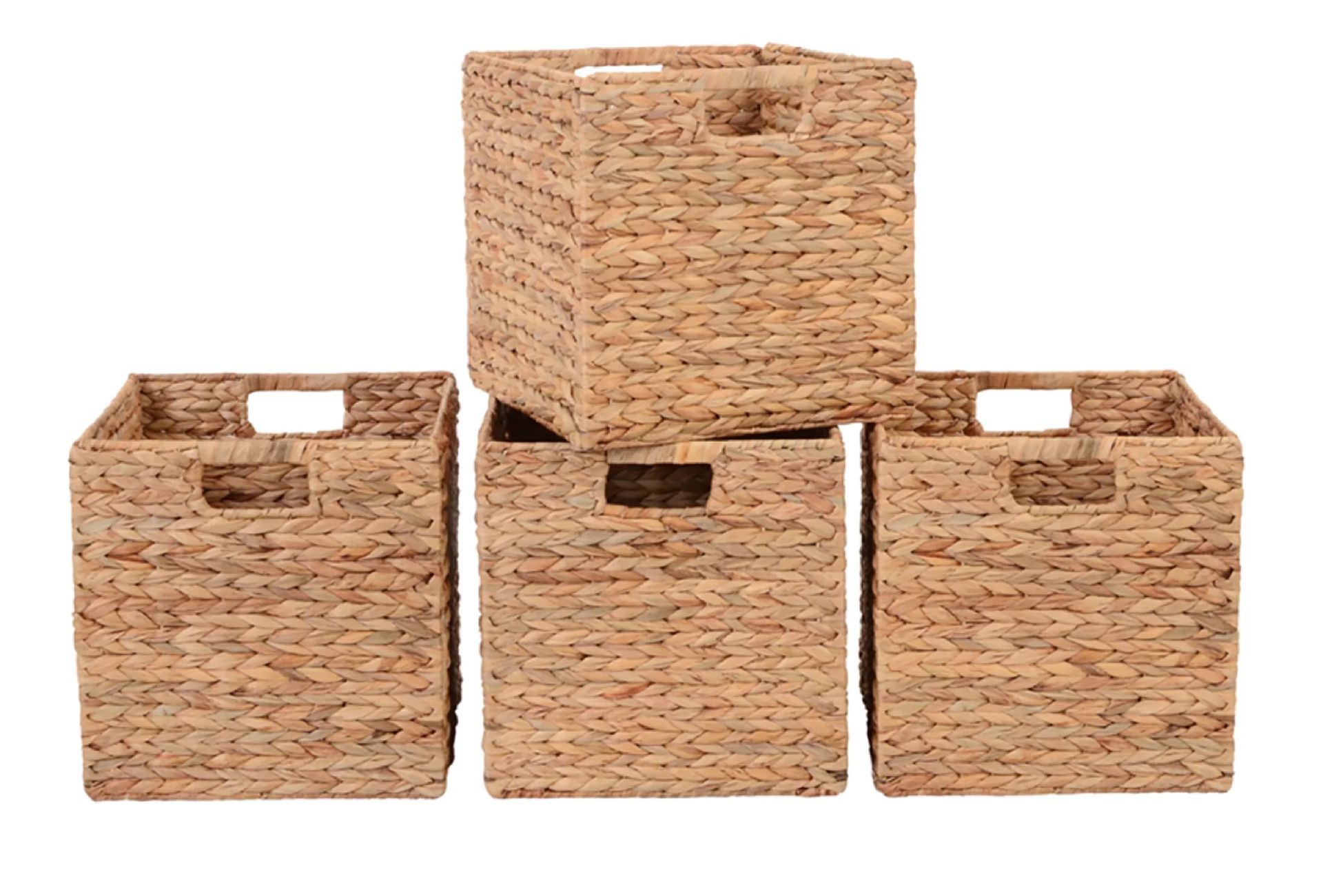 Better Homes & Gardens Fold Basket, Set of 4 Beige -