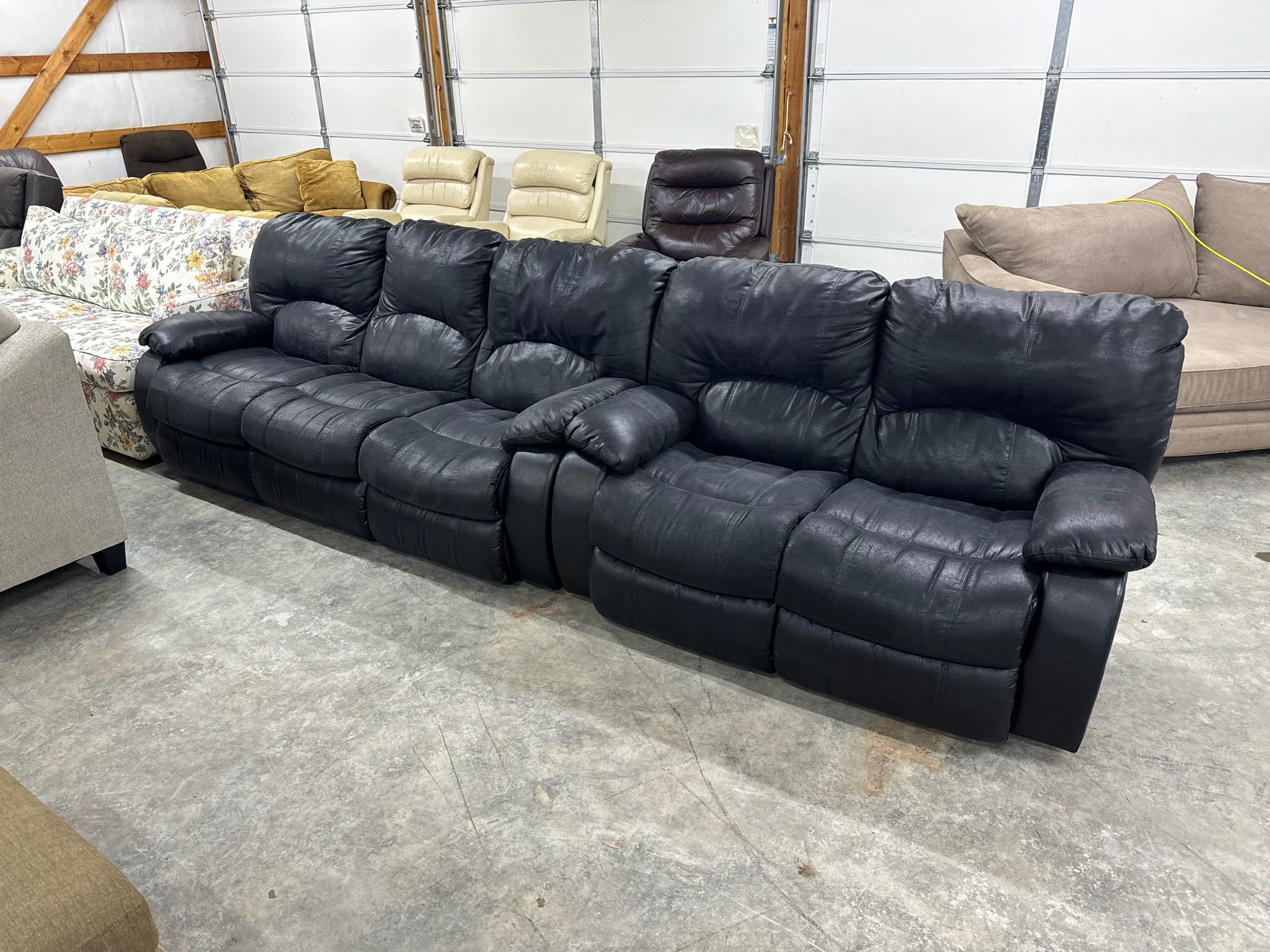 Black Recliner Couch Set “WE DELIVER”