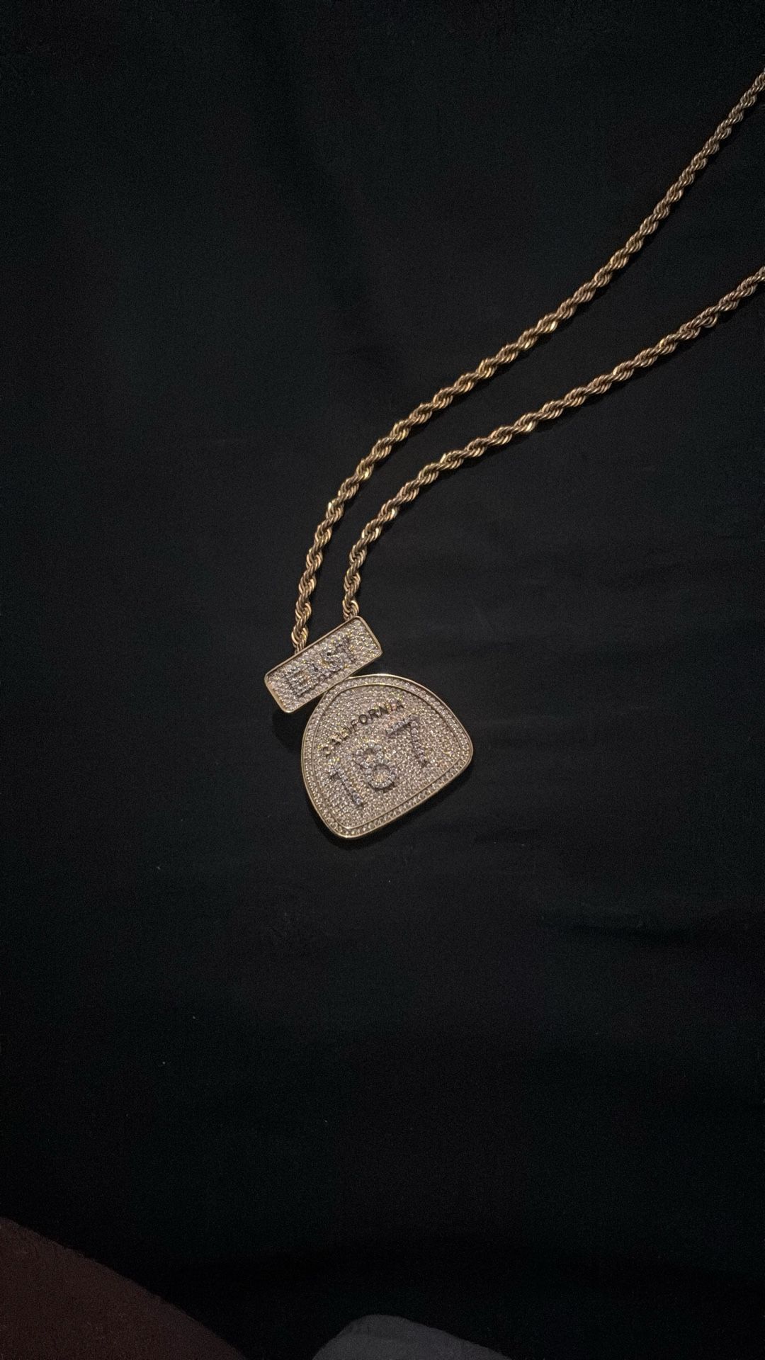 30” 14k gold plated rope chain
