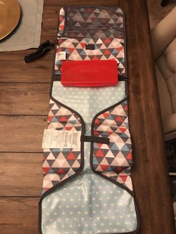 SkipHop Portable Diaper Changing Pad with Wipes Case