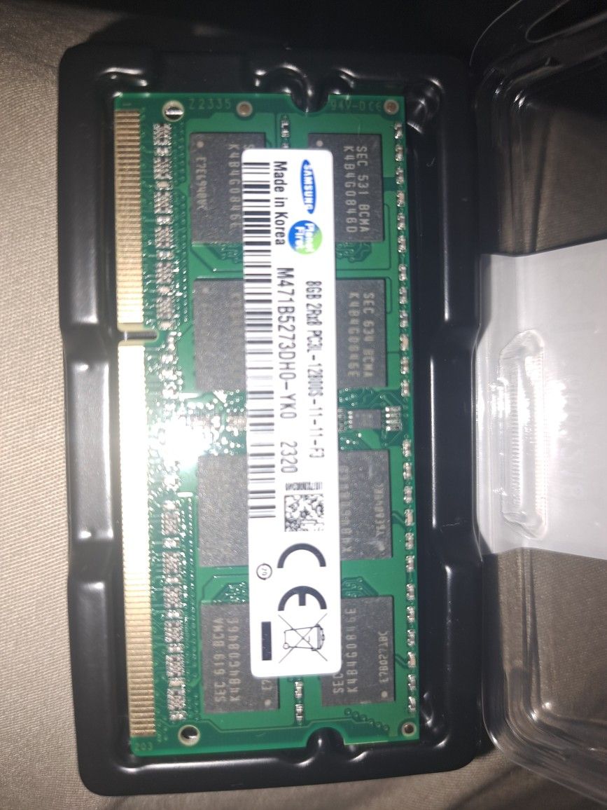Samsung DDR3 16 GB (2x8) Laptop MEMORY