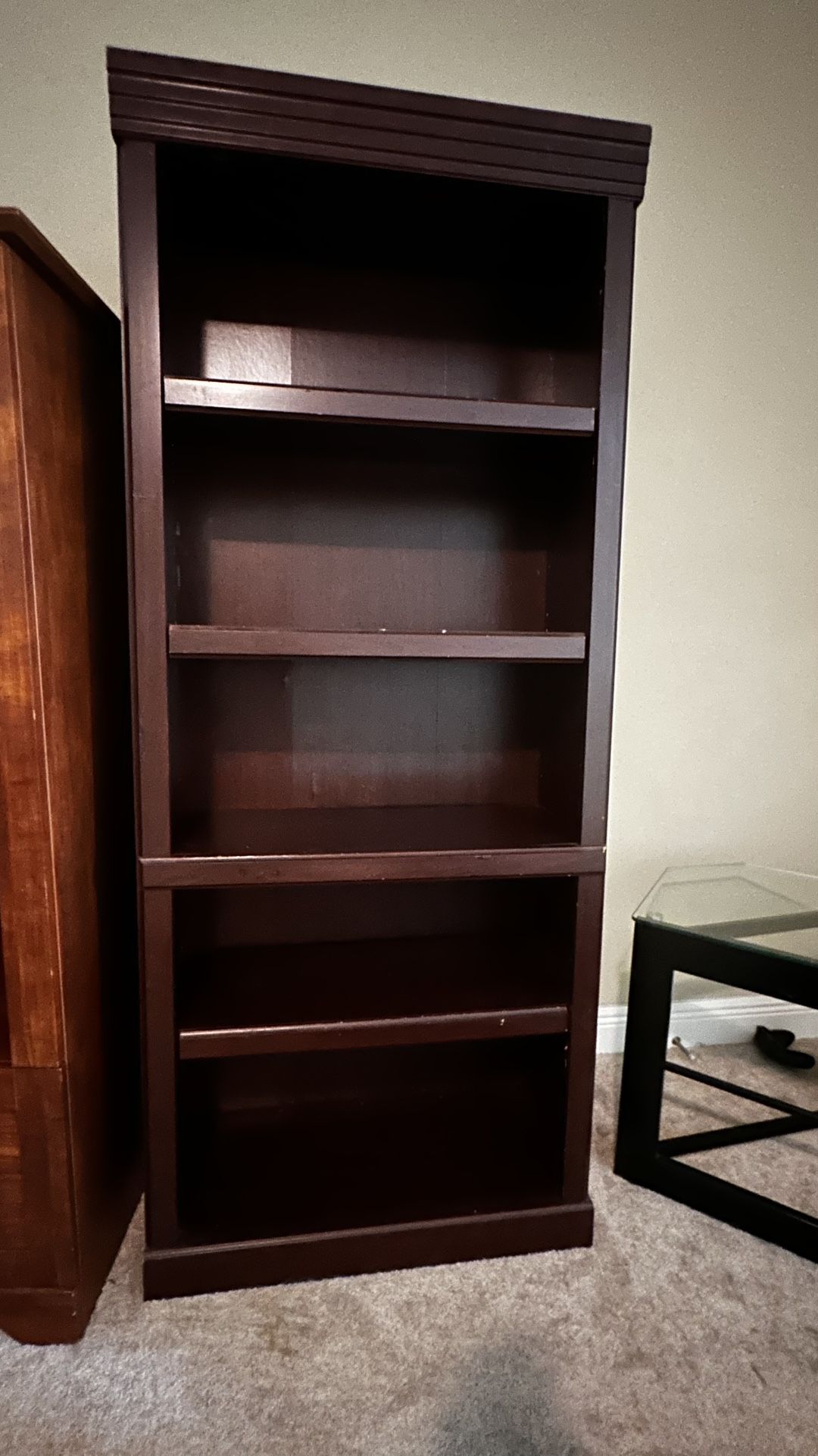 5 Tier Mahogany Bookcase