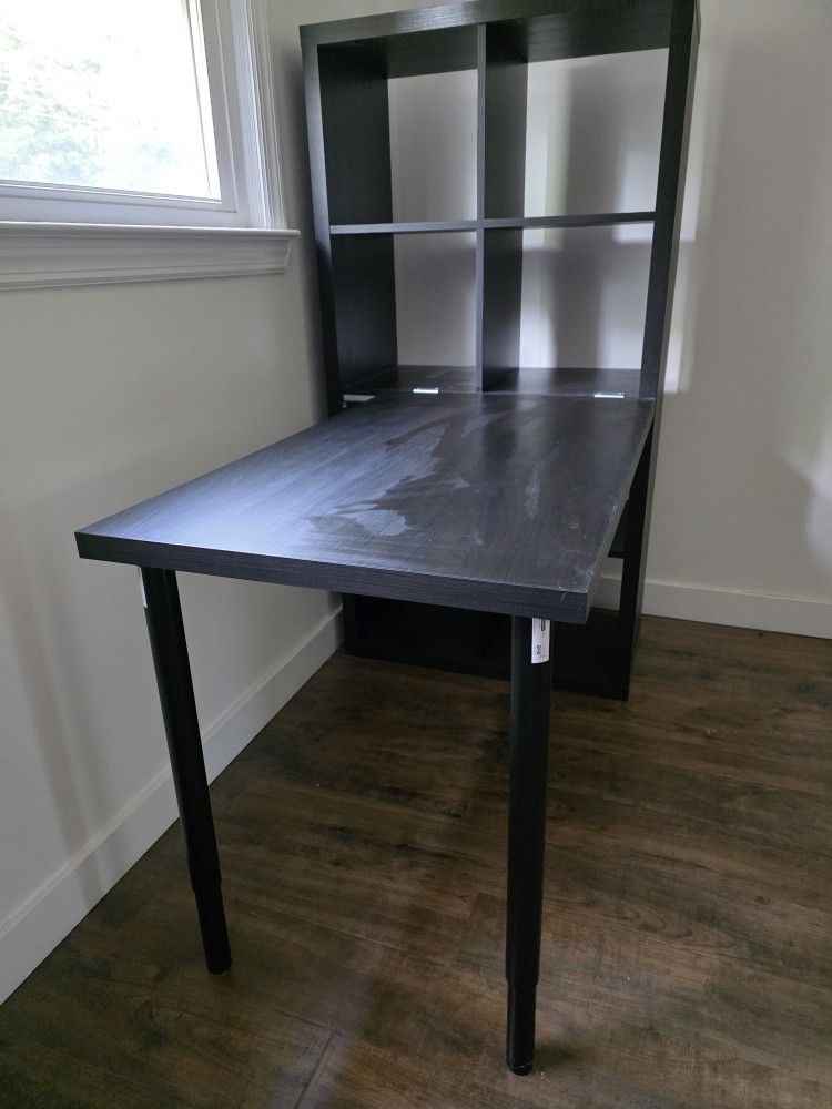 Ikea desk workstation Kallax and Linnmon combo