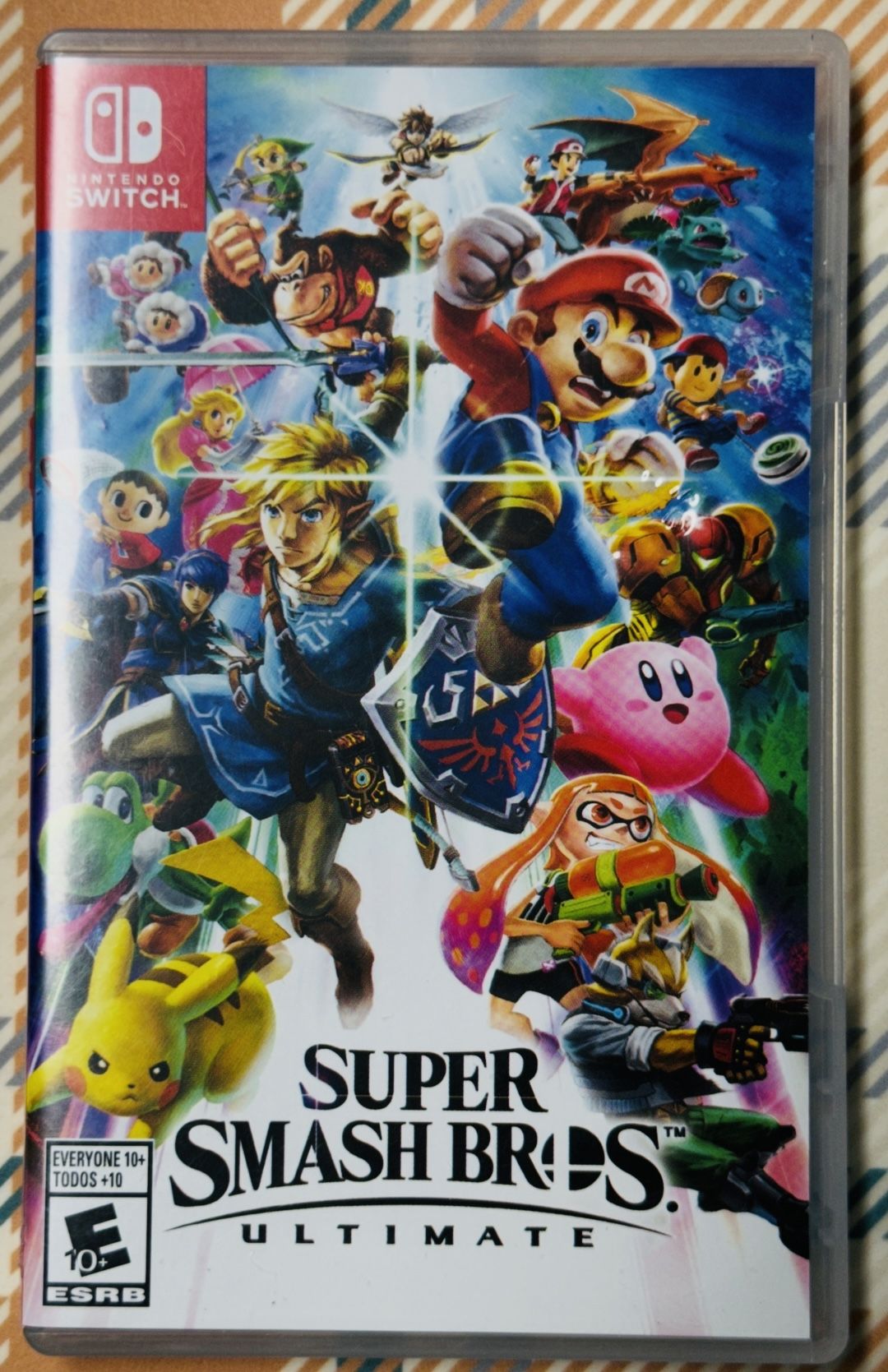 Super Smash Bros Ultimate Mario Nintendo Switch Game Tested/Works With Case