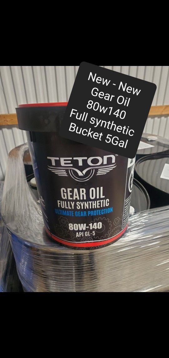 Synthetic 80w140 Gear Oil Bucket 5Gal High Quality Available