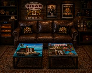 Cigar epoxy tables for sale