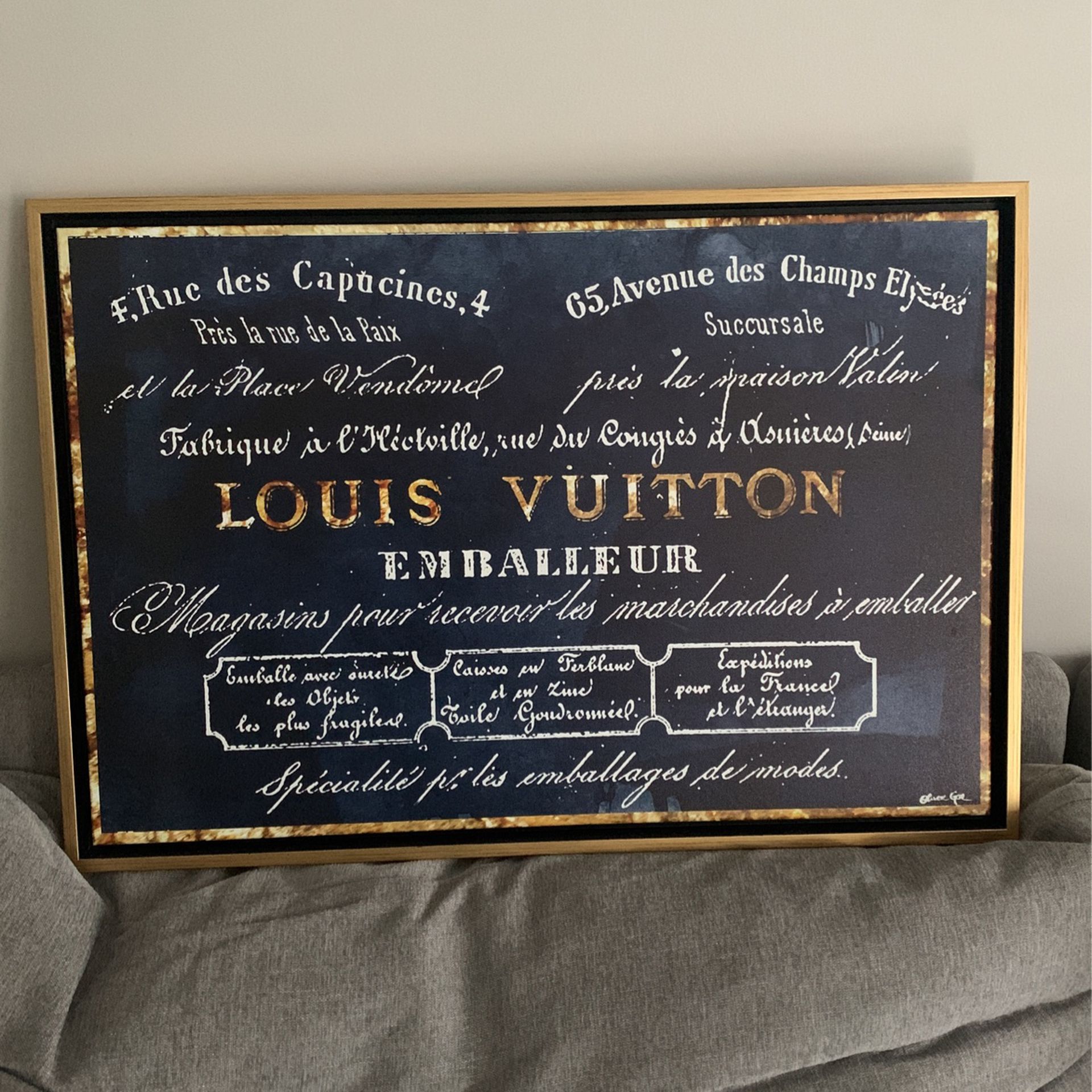 Navy Gold Louis Vuitton  Picture By Oliver Grant 