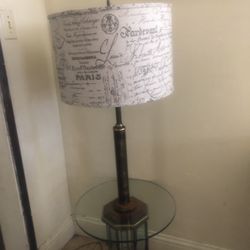 Lamp Glass Table