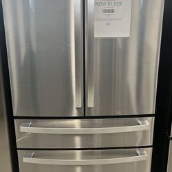 GE Profile Energy Star 28.7 Cu. Ft. Smart Fingerprint Resistant 4-Door French-Door Refrigerator