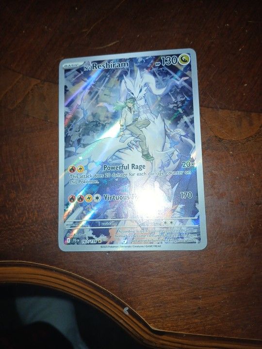 Illustration Rare Reshiram Pokemon Card