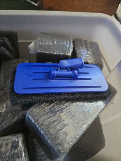 SCRUB PADS AND HOLDER, SPONJAS PARA LIMPIAR