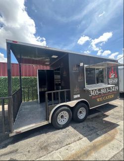 18’ FOOD TRAILER WITH PORCH - READY TO GO