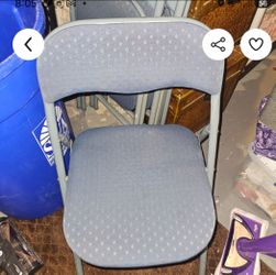 11 FOLDING CHAIRS 9 PADDED $15 EACH FIRM 2 PLASTIC $10 EACH