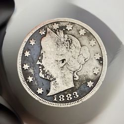 1883 USA Liberty Head Nickel Without Cents ( Very Good)