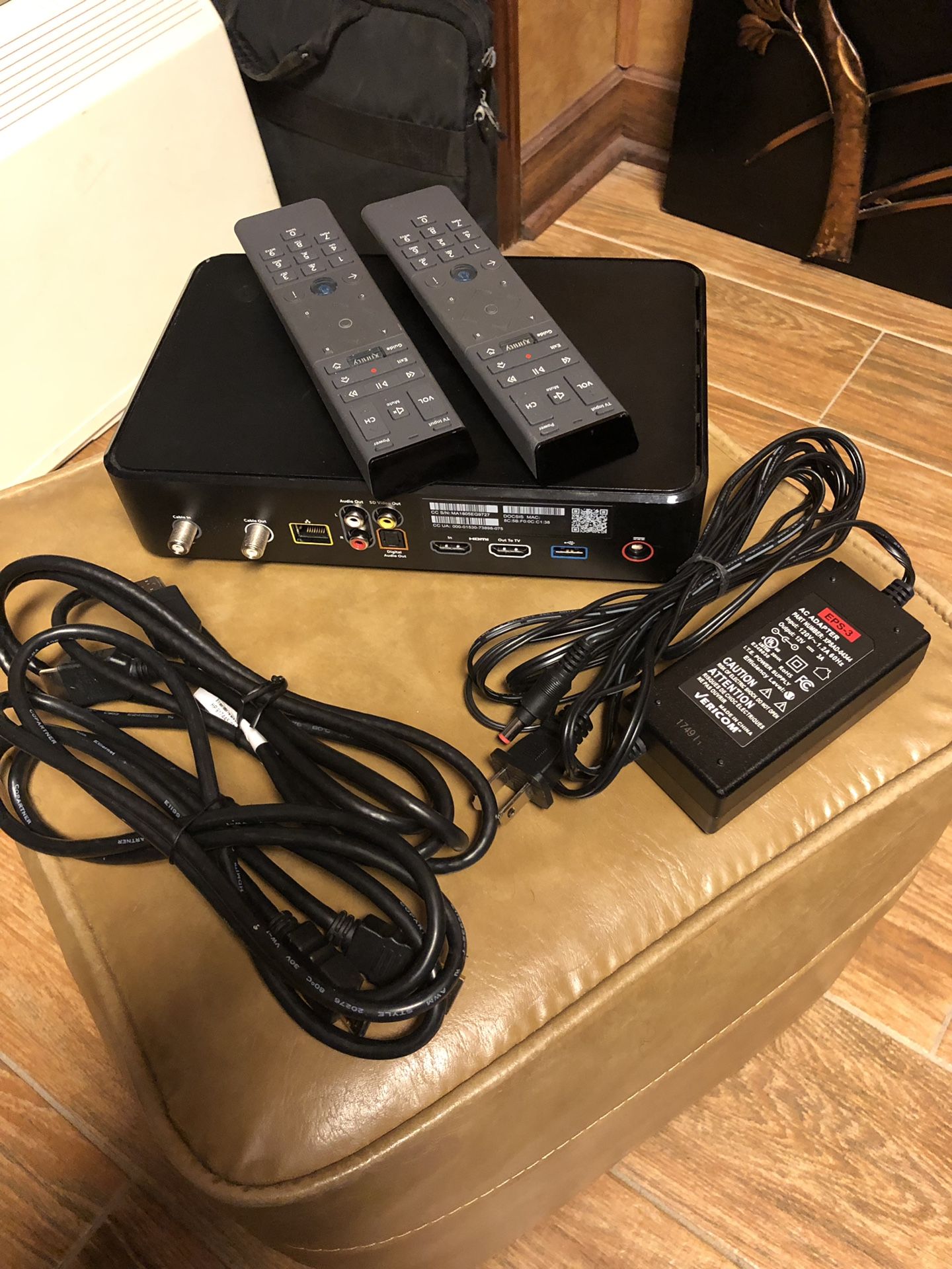 Xfinity Box XG2v2P Pace PX022ANM with Power Supply Cable Cord, two HDMI cables and two remotes