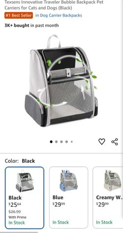 Texsens Traveler backpack pet