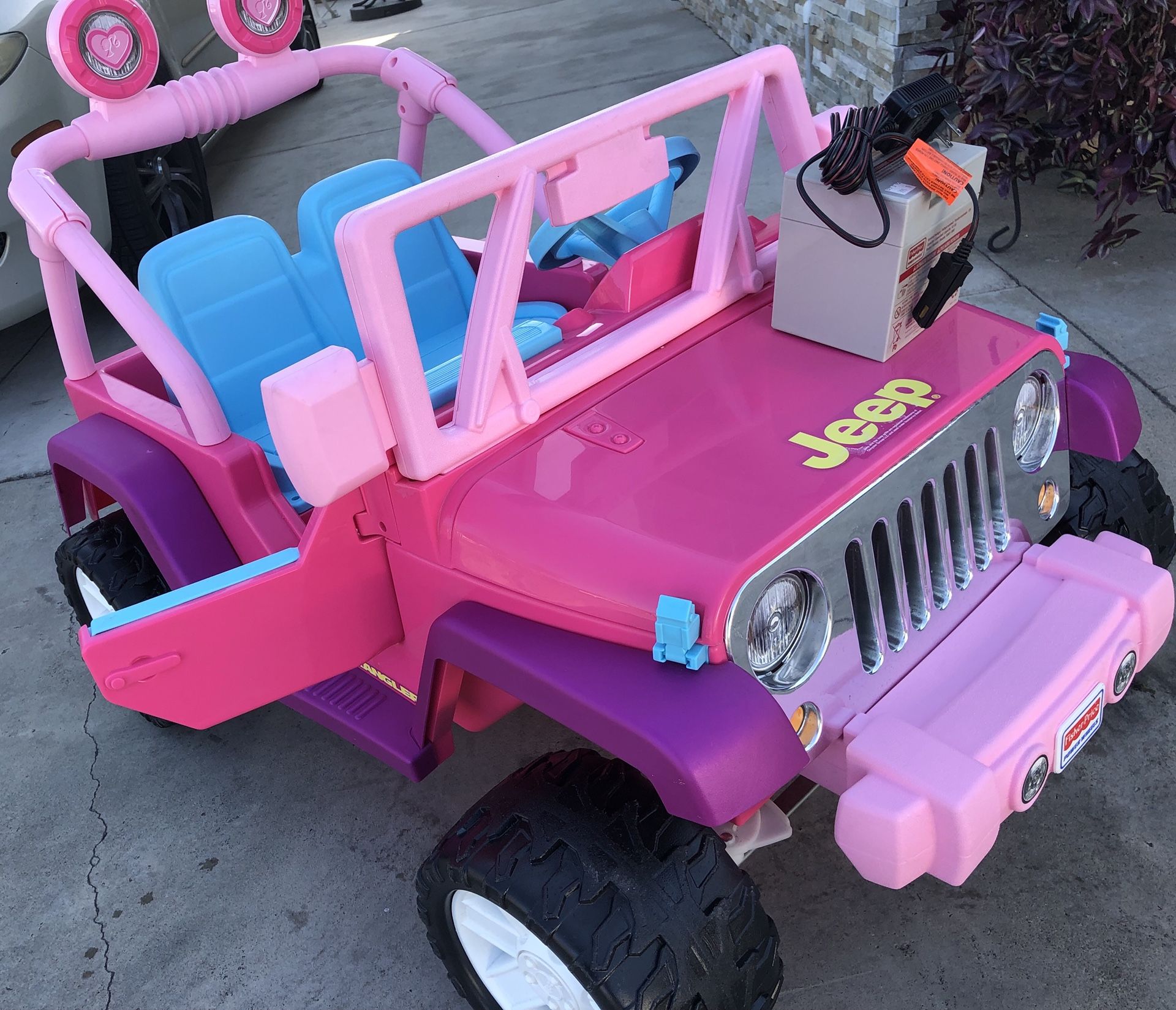 Barbie Jeep Wrangler 12volt electric kids ride on cars power wheels for