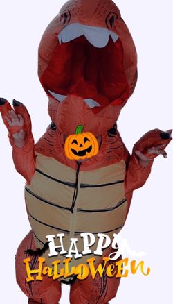 Kids Inflatable Dinosaur Halloween Costume Funny Blow up
