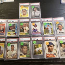 Vintage Baseball Cards Graded 
