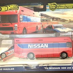 Hot Wheels Team Transport ‘94 Nissan 300 ZX GTS & Euro Haul Er
