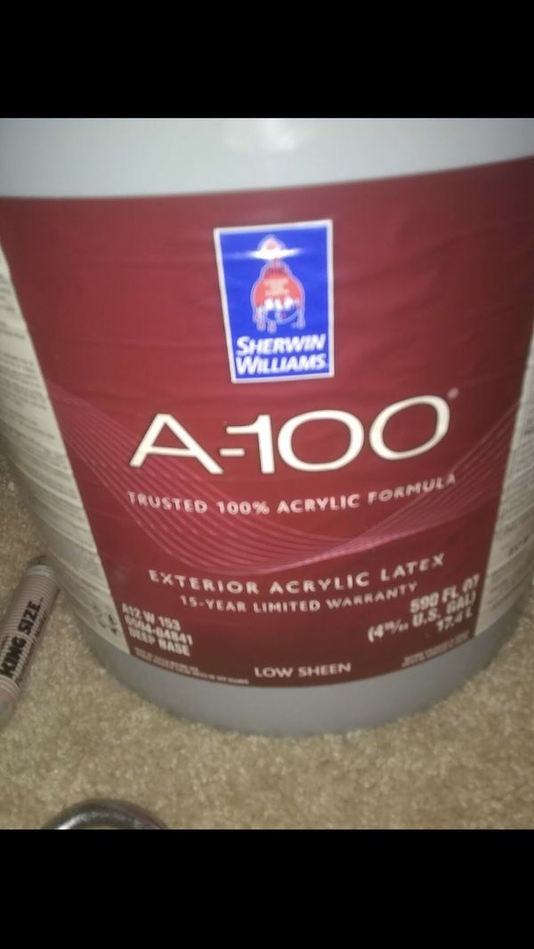 Sherwin Williams A100 Ultra deep Base Exterior Latex Paint for Sale in