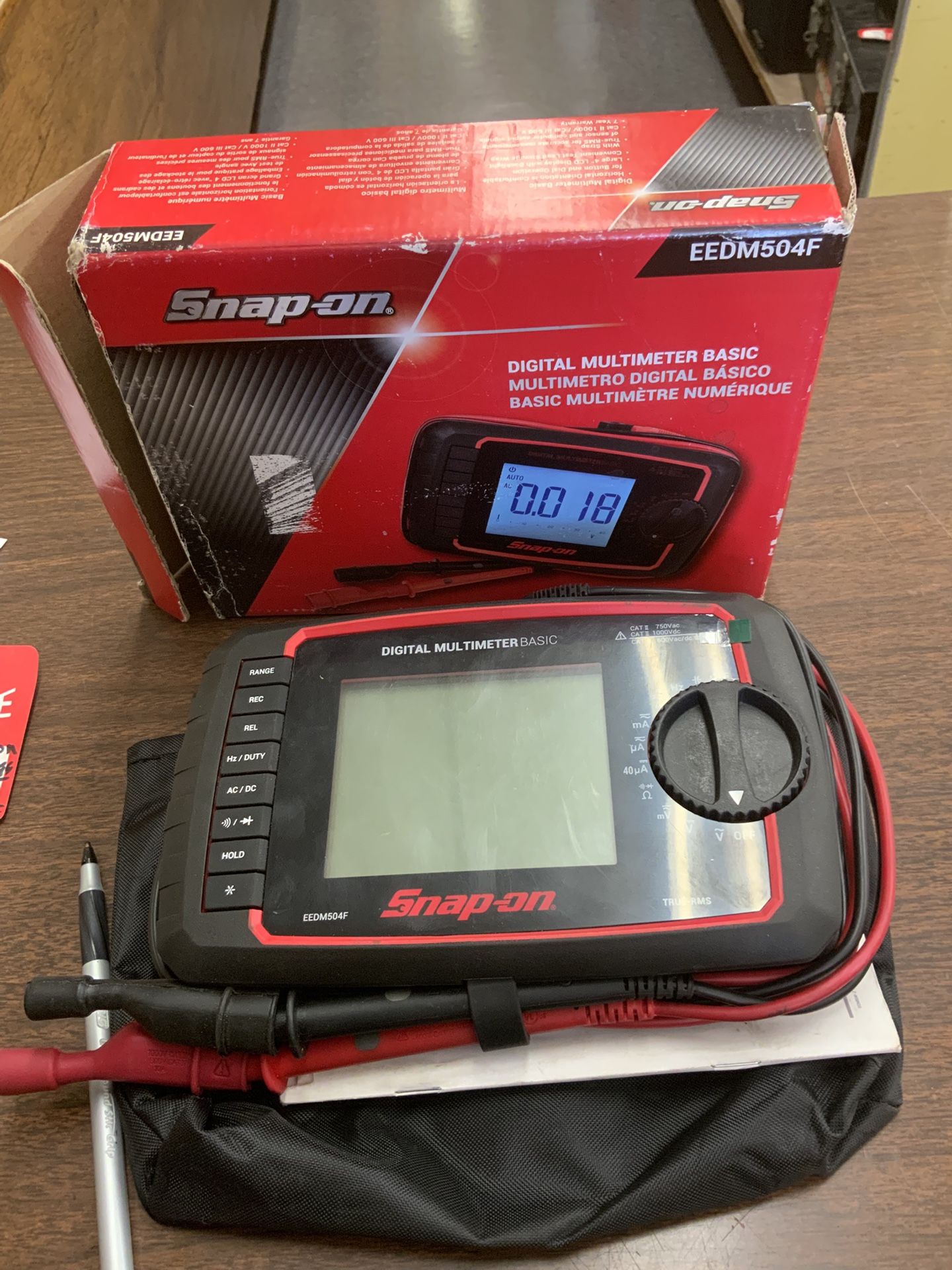 Snap On Digital Multimeter Basic Model EEDM-504F