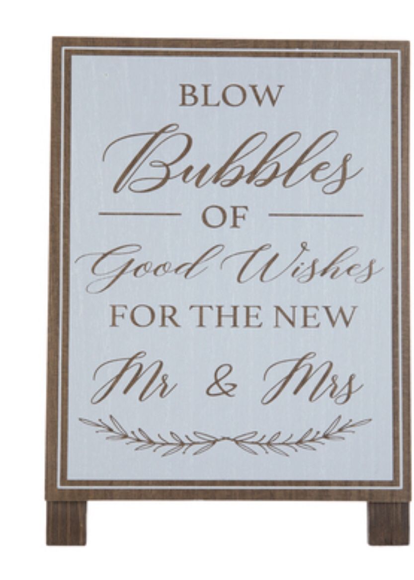 Blow Bubbles Of Good Wishes Wood Decor