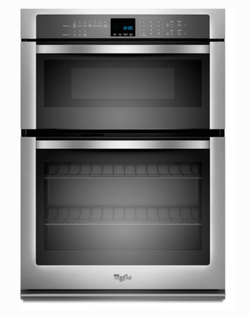 27" Whirlpool double wall oven - electric / top microwave