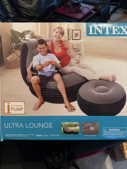 Intex Inflatable Ultra Lounge Chair And Ottoman