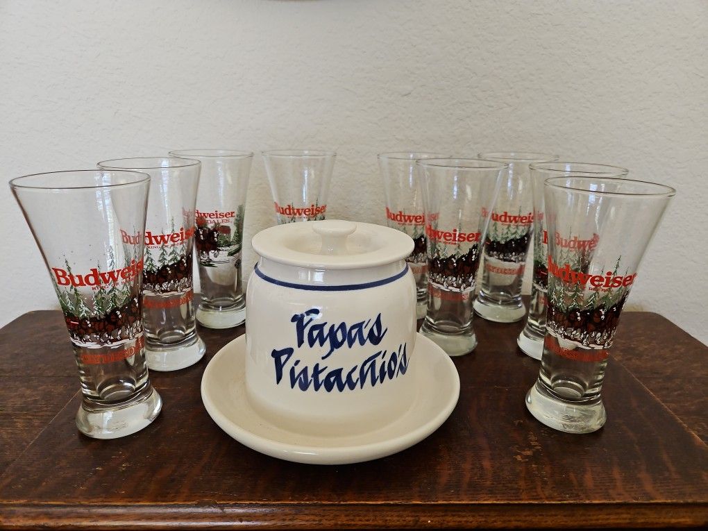 Budweiser Glasses Collector 1989 Clydesdales Horses