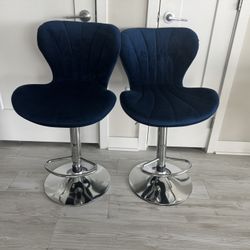 Blue Bar Stools 