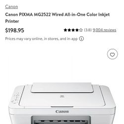 Cannon All In One Printer 