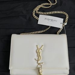 Designer Uptown Leather Clutch Handbag