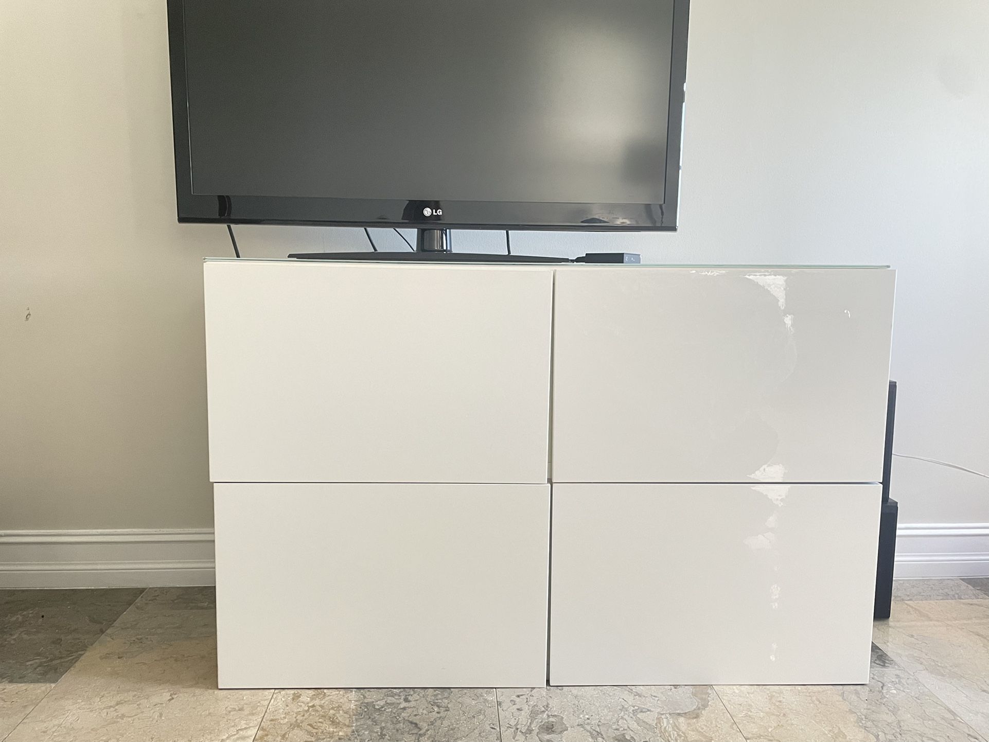 IKEA Besta TV Stand Storage Media Unit White Gloss $80 each