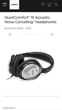 Bose Quite Comfort 15 Acoustic noise cancellation headphones