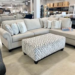 Dovemont Putty LAF Sectional  / couch /Living room set 