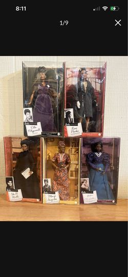 New Barbie Inspiring Women 12” ELLA MAYA CJ IDA ROSA LOT OF 5 DOLLS NEW