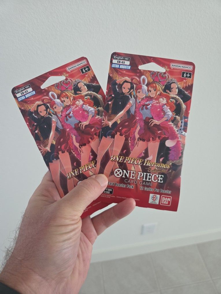 2 Packs One Piece Blister Sealed Trade For Pokemon